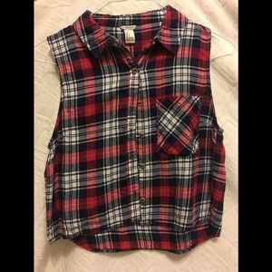 Forever 21 Crop Flannel